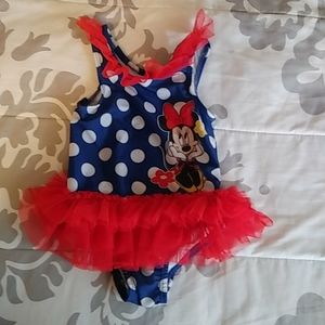 Disney Onsie Minnie Mouse w TuTu. 12 M Adorable!